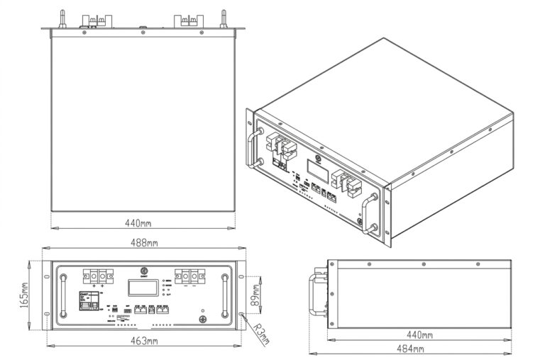 Dimensiones BTPOWER48-100